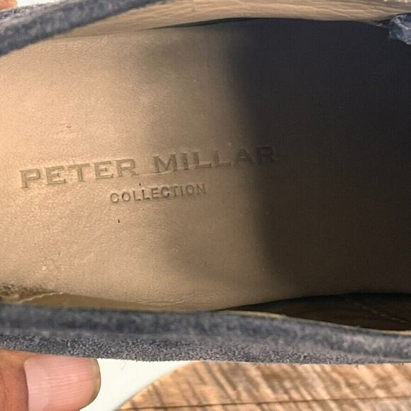 Peter Millar Boots Men's Size 9.5 Dark Gray Excursionist Chukka Suede Slip On - Picture 8 of 13